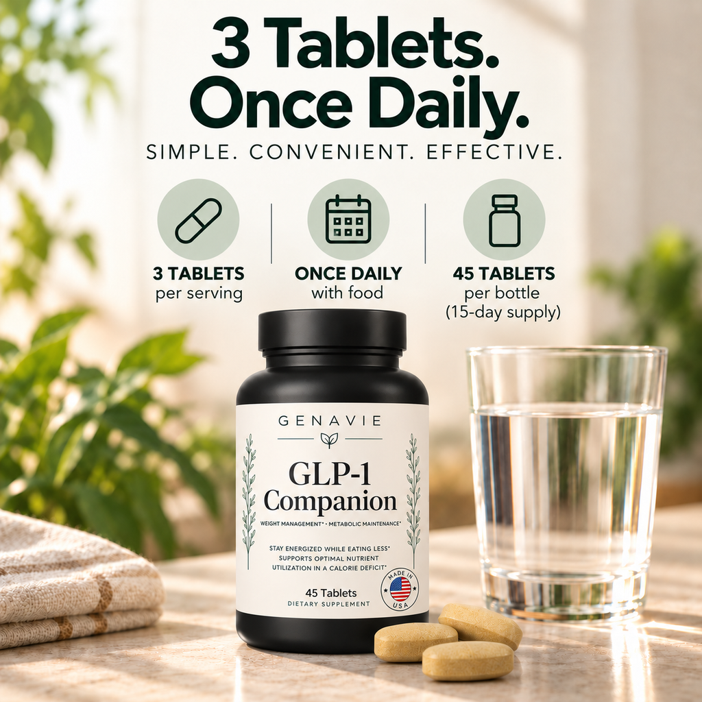Genavie GLP-1 Companion – 45 Tablets
